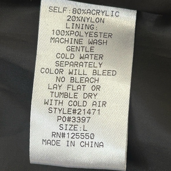 Fashion Nova Luxe Black cropped faux fur jacket L - Picture 13 of 16